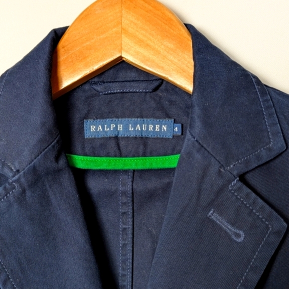 RARE Vintage RALPH LAUREN Equestrian Blazer Blue Label Horse Embroidery Polo 4 - Picture 6 of 7